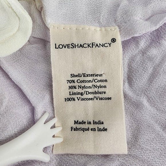 LoveShackFancy Kezia Skirt Multi Tie Dye Lace Beaded Festival Size 8 NWT $325 - Picture 6 of 10